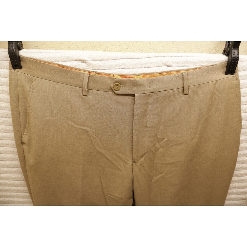 Vitarelli Italy Khaki Gold Pants Mens Size 46R/40W Excellent Condition!